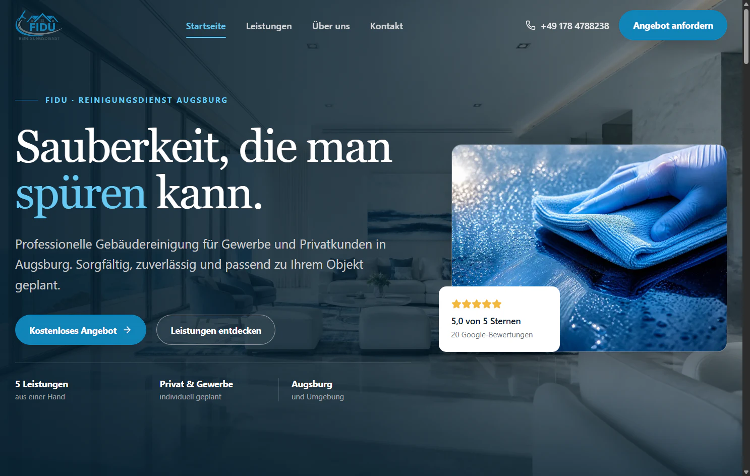 FIDU Reinigungsdienst — projekt
