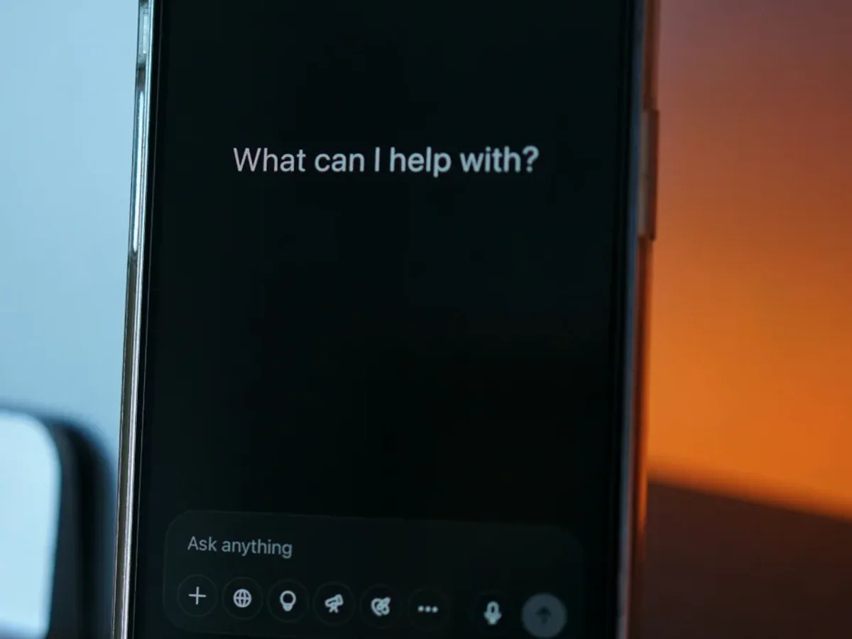 Sučelje AI razgovora na pametnom telefonu