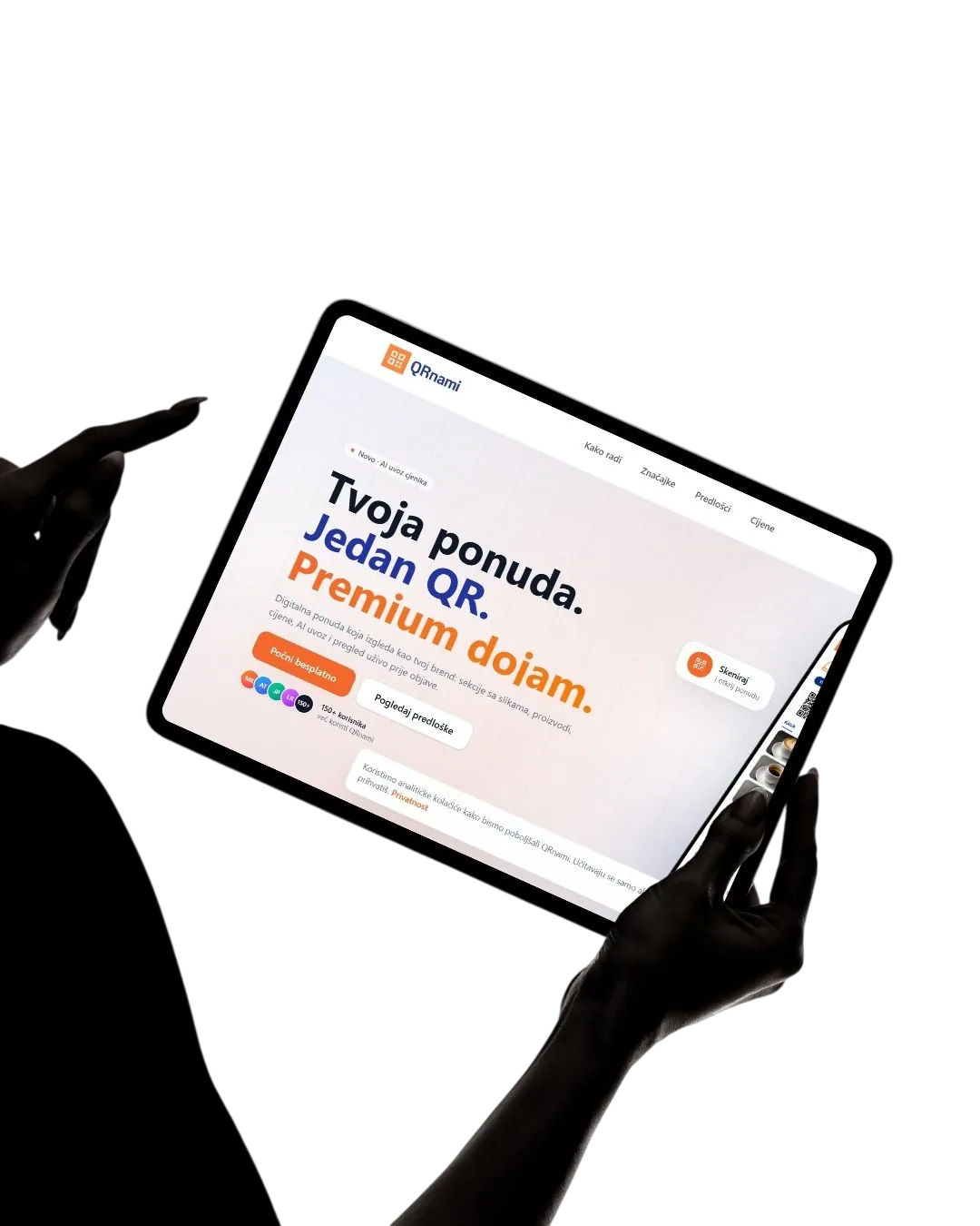 QRnami — Sustav za digitalni meni i upravljanje ponudom